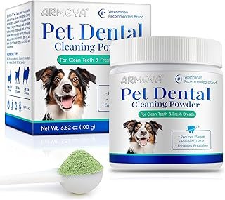 Sponsored Ad - Dog Dental Powder - Teeth Cleaning Powder for Dogs - Dental Powder for Dogs - Dog Dental Care - Plaque & Ba...