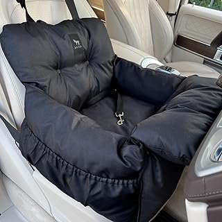 JACKO & CO - Premium Dog Car Seat & Bed for Small & Medium Dogs up to 30lbs, Soft Travel Bed & Carrier Bag for Pets, Puppi...