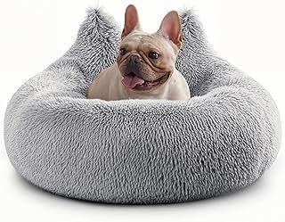 WESTERN HOME Calming Small Dog Bed, Donut Washable Dog Beds for Small Medium Dogs, Anti-Anxiety Cute Dog Bed with Anti-Sli...