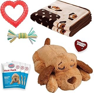 Sponsored Ad - Original Snuggle Puppy Essentials Starter Kit. Heartbeat Dog Toy and Calming Aid with 3 Heat Packs, Puppy T...